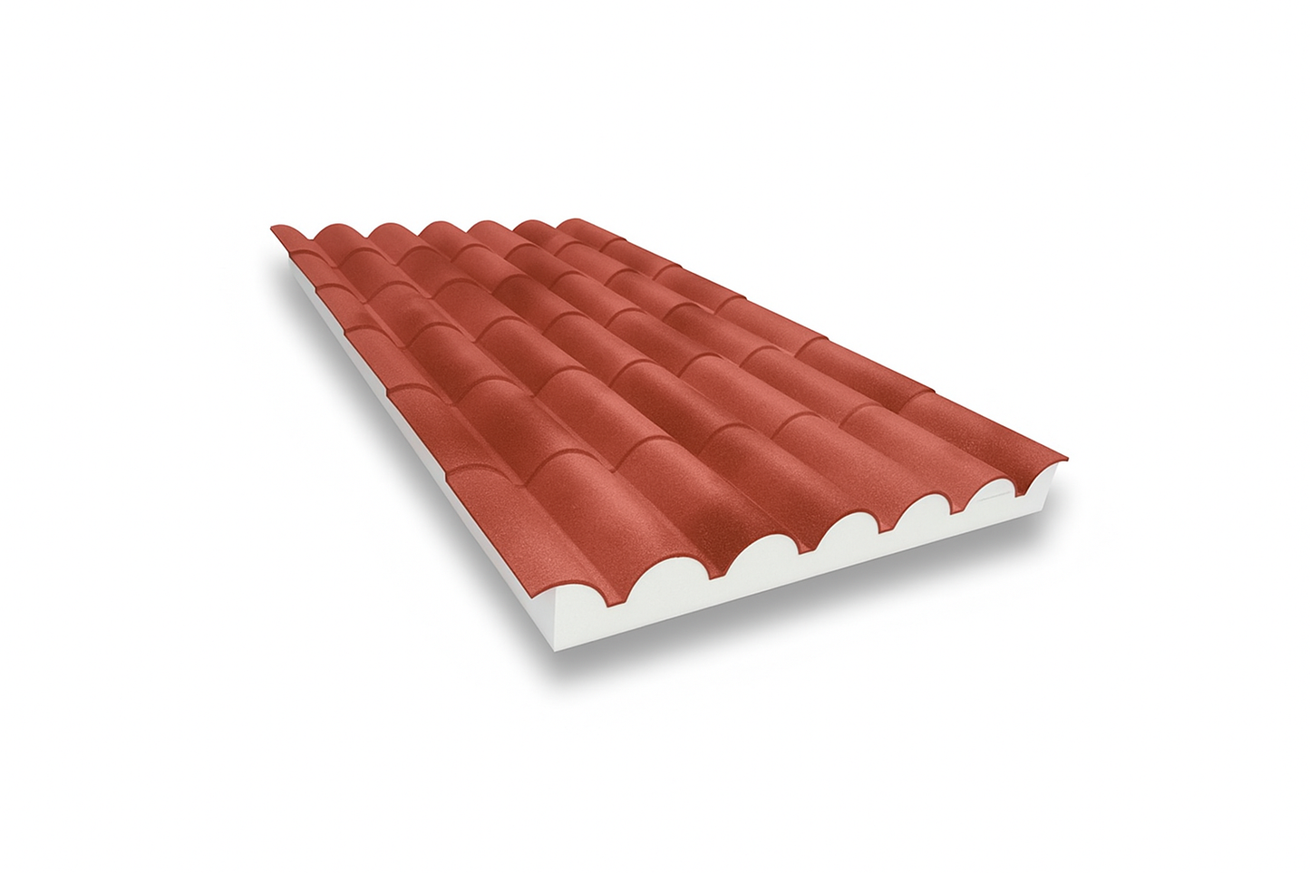 Panel Sándwich Imitación Teja Albero/Madera